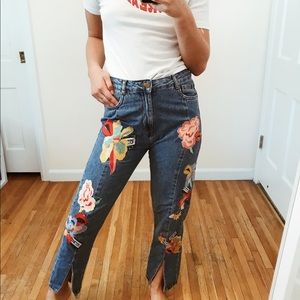 ZARA Patchwork Jeans - like new!